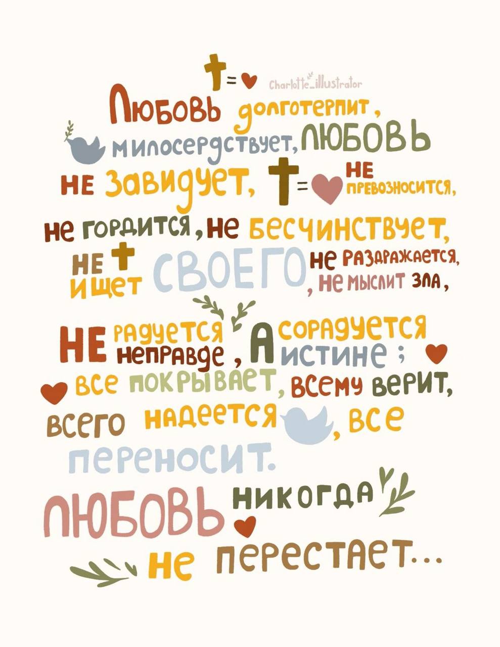 Постер 1 Кор. 13